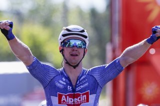 Kaden Groves gagne pour la 3e fois sur la Vuelta en 2024 KEYSTONE/EPA/Javier Lizon